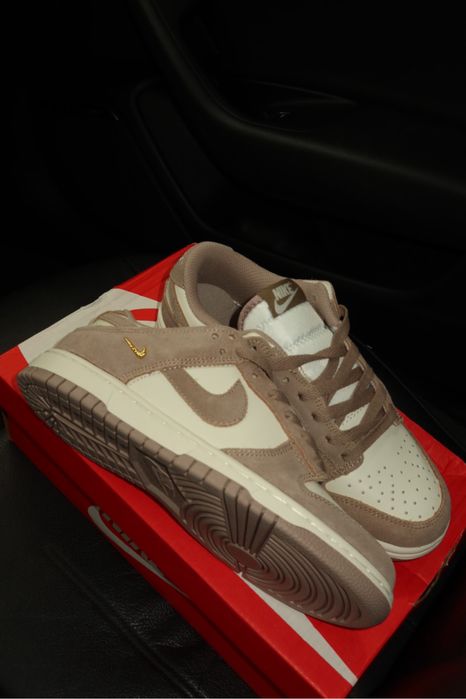 Nike SB dunk low найк данк шоколад і беж