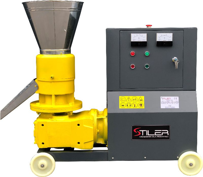 Peleciarka Stiler 11kW TRÓJ ROLKOWA do twardego materiału !