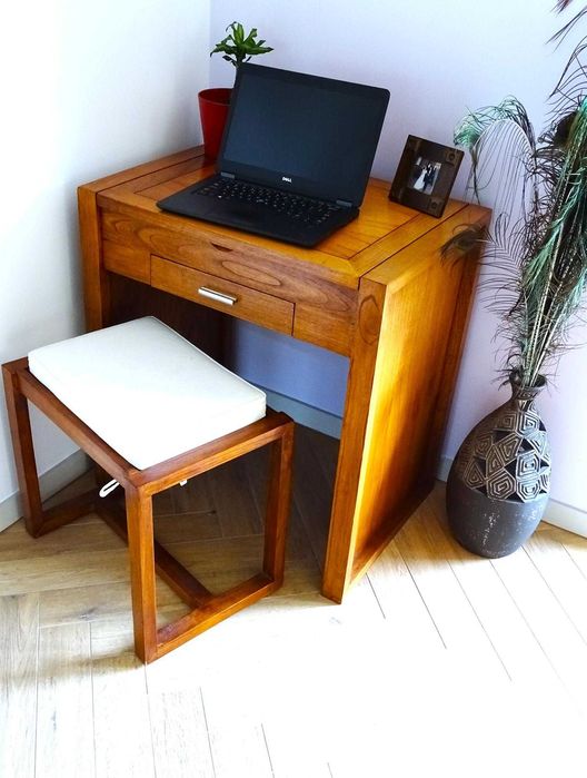 Indyjska konsola / pomocnik z drewna egzotycznego - AlmiDecor