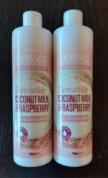 Avon Senses kremowy żel pod prysznic malina kokos