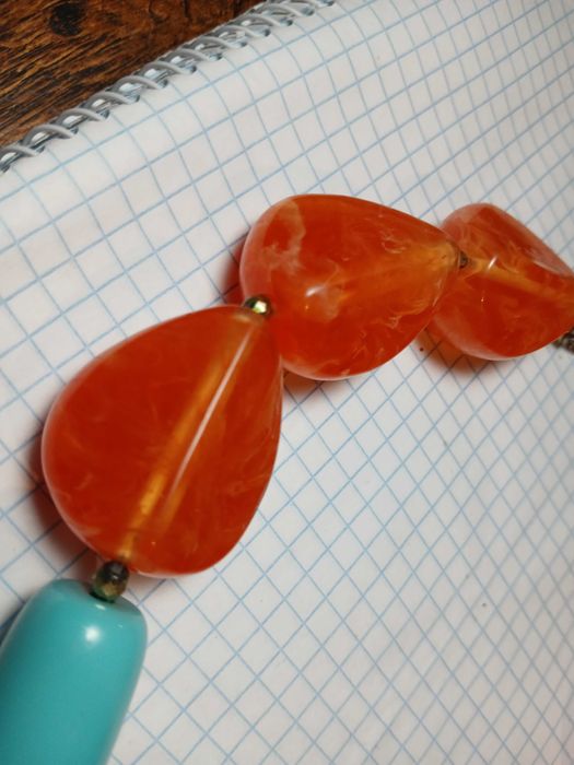 Подарочное Разноцветное ожерелье из бусин и страз различной формы