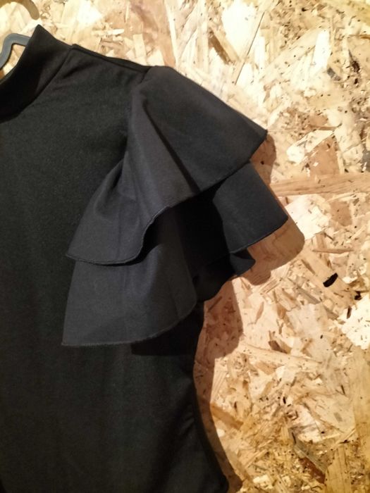 Body preto em poliester