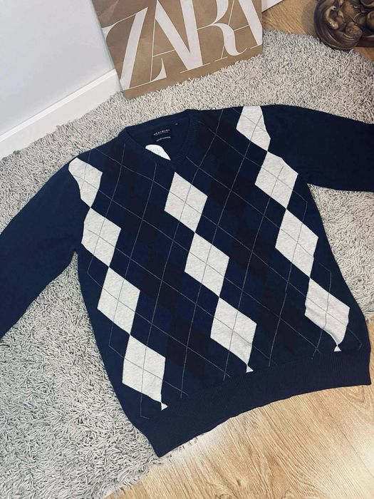 Westbury xL męski sweter bawełna Kaszmir granatowy