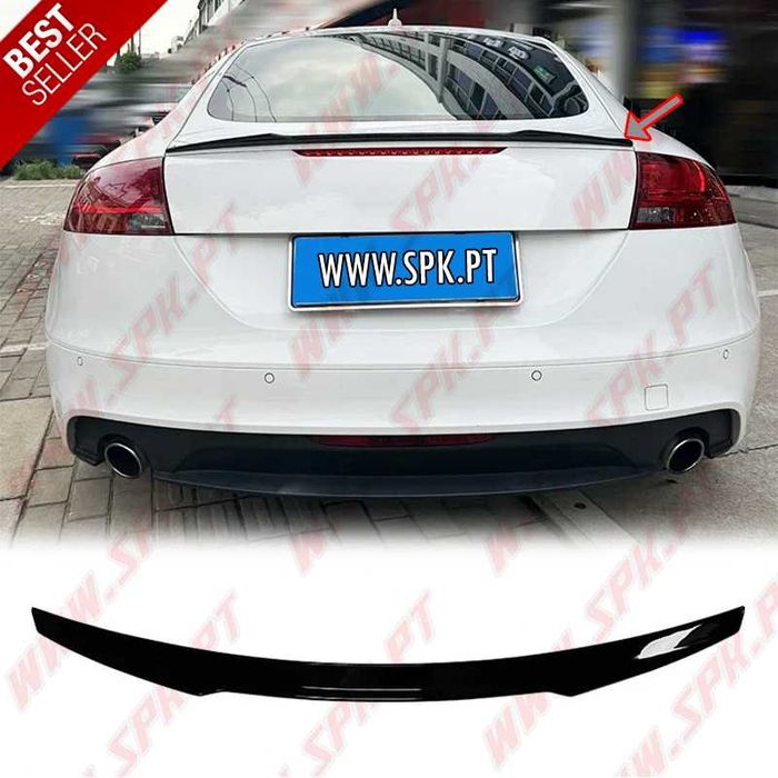 Spoiler / Aileron Traseiro - Audi TT 8J - Preto Brilhante