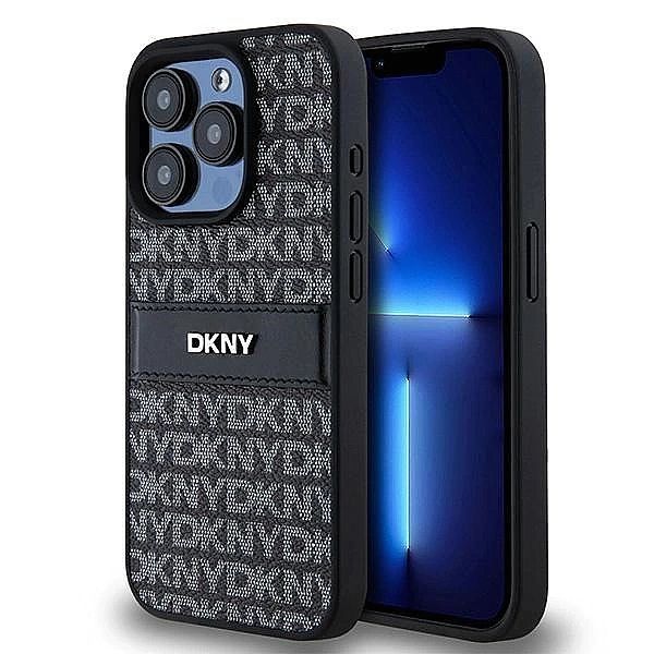 Etui Dkny Leather Mono Stripe & Metal Logo na iPhone 15 Pro Max - czar