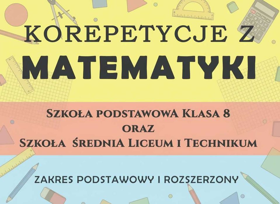 Korepetycje z matematyki z dojazdem do ucznia