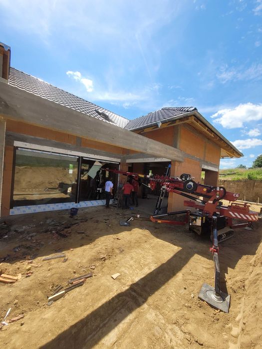 Mini żuraw Szklenie Usługi Dźwig HDS Dekarski Pająk Konstrukcje