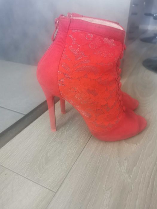 Botki sandały na obcasie Deezee 37