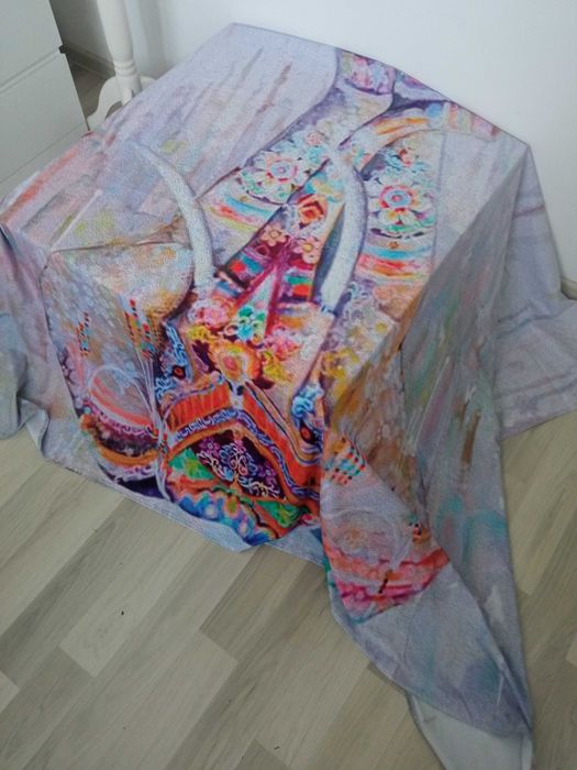 Kolorowy lekki obrus narzuta 200x148cm