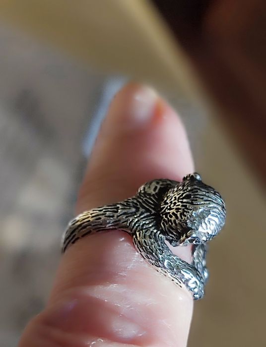 Pierścionek regulowany Małpka