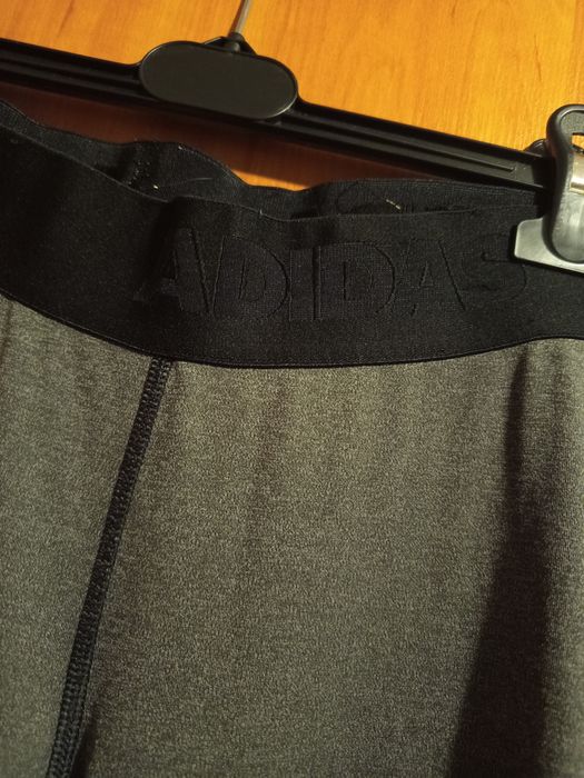 Legginsy adidas szaro czarne