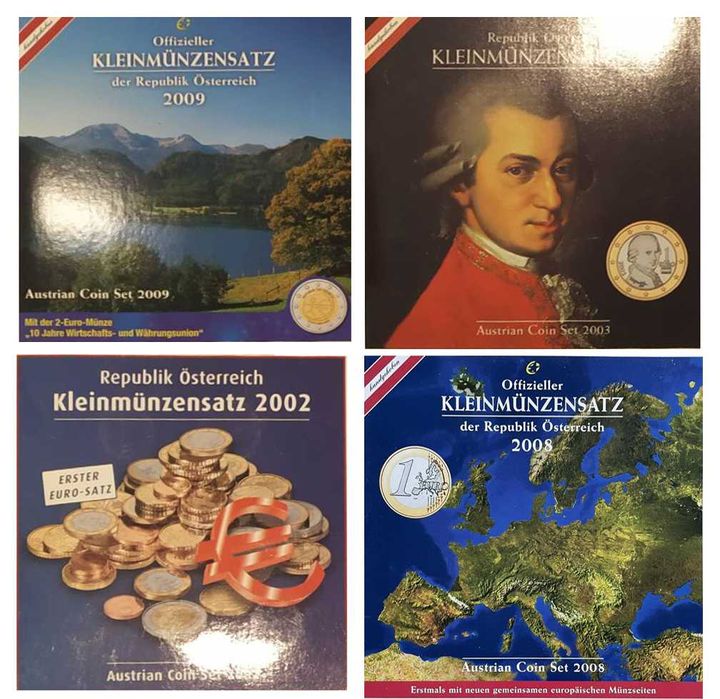 Carteira Moedas serie anual BNC BU Proof Euro Set 1999 a 2026