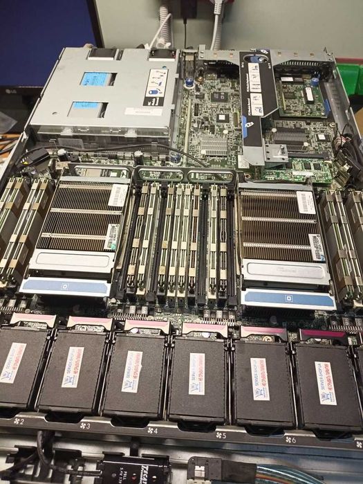 Сервер HP DL360p Gen8 / 2×E5-2680 v2 / 96 ГБ / 20 ядер, 40 потоків