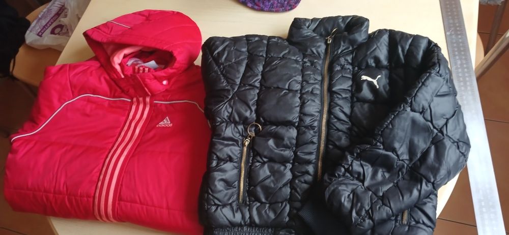 Курточка( зима),плащ для дівчинки Adidas на зріст 140