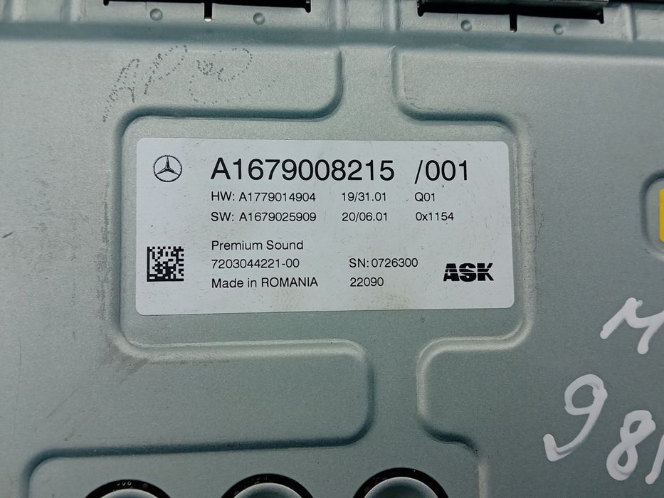 Rádio / auto-rádio MERCEDES-BENZ GLE (V167)