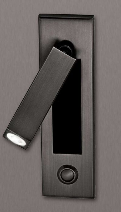Lampa naścienna nad/ koło łóżka regulowana z włącznikiem - 2 szt.
