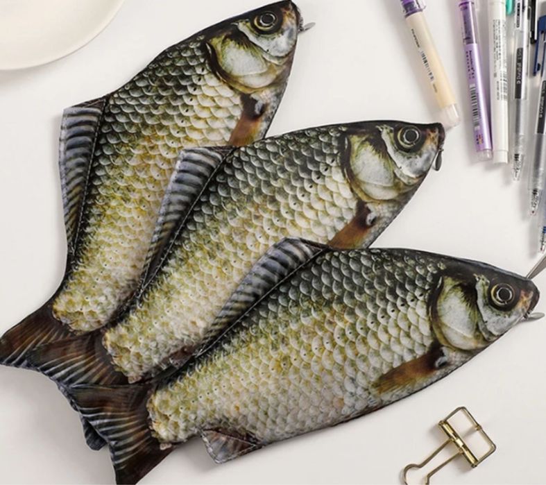 Пенал футляр чехол в виде рыбы  Карась