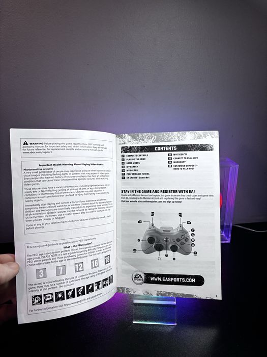 Tiger Woods PGA Tour 11 Xbox 360 manual instrukcja