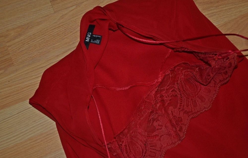 Vestido vermelho da Mango