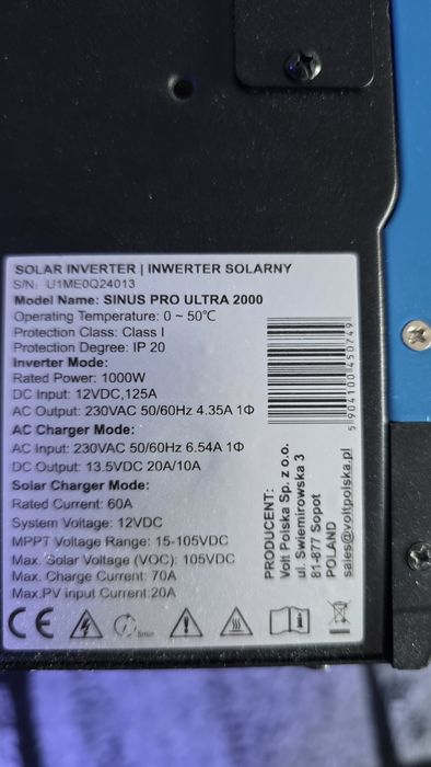 Inwerter Volt 1000va/2000va