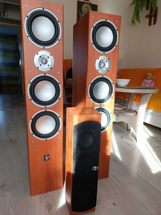 3 drewniane Głośniki