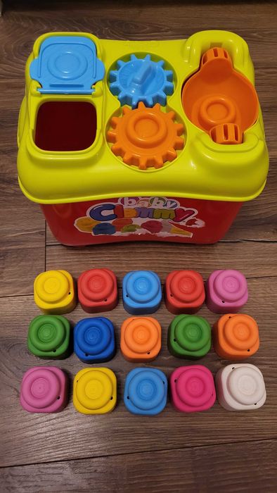 Gumowe klocki clementoni baby clemmy