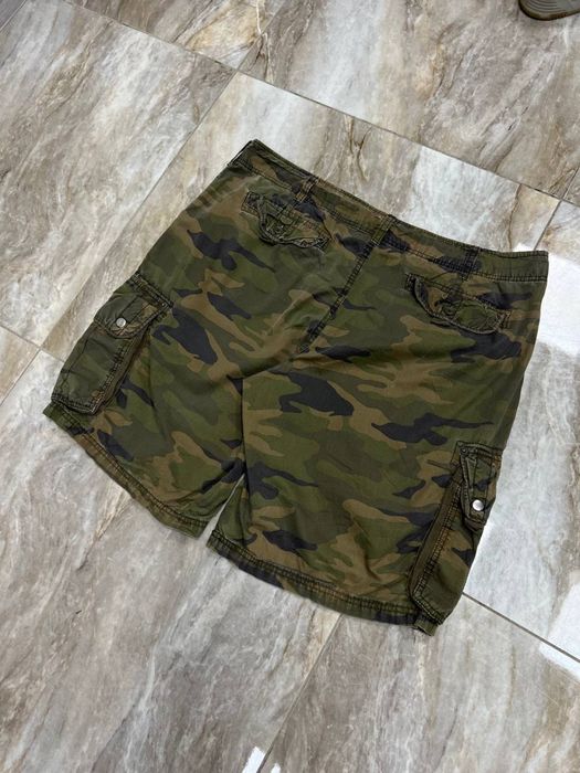 Вінтажні широкі шорти камо BAGGY camo rap shorts широкие шорты бегги карго реп