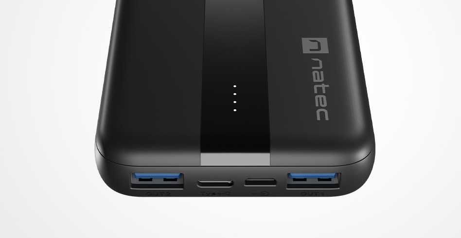 павербанк, мобільна батарея Natec Trevi 20000 mAh, Trevi Slim 10000mAh