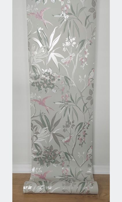Tapeta winylowa różowe ptaszki 2szt.