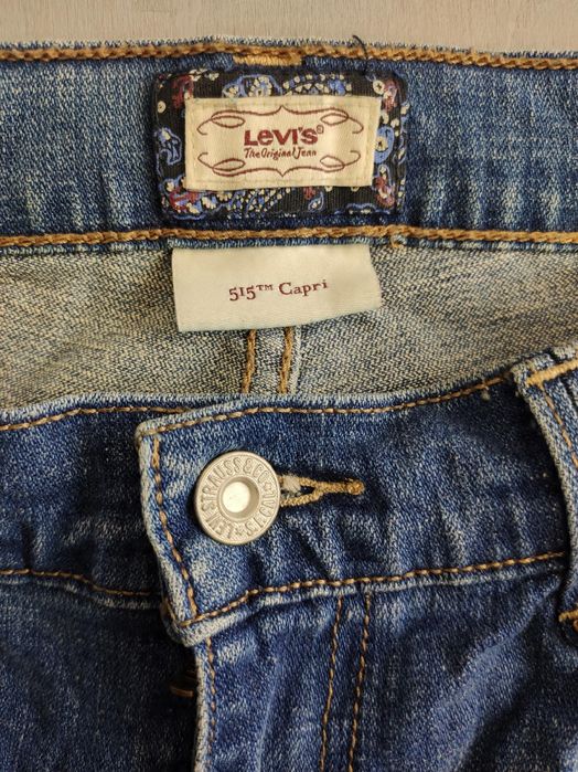 Levi's jeansowe spodnie 3/4 515 capri rozm 36/38