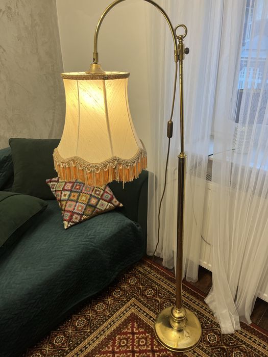 lampa stojaca antyk vintage mosiadz