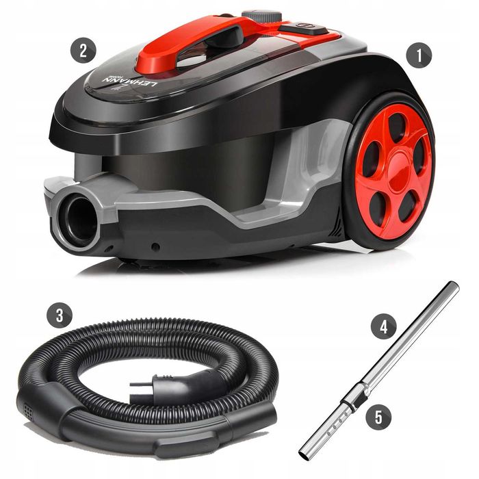 odkurzacz cyklonowy lehmann bezworkowy turboszczotka max 4000w cichy