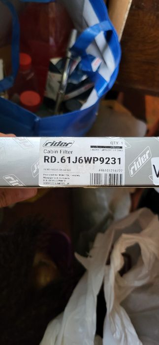 Фільтр салону FORD FOCUS 04- вугільний RIDER RD.61J6WP9231