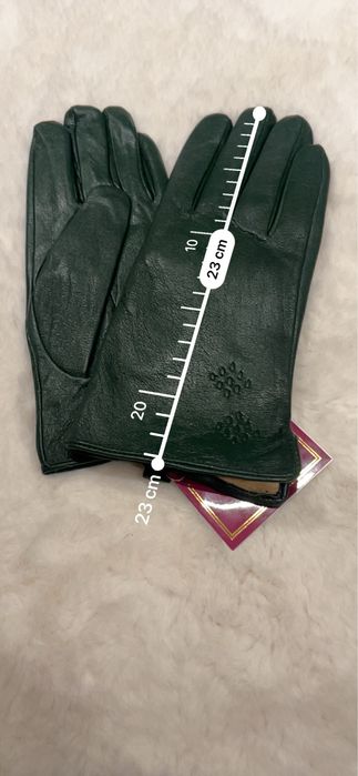 Rękawiczki skórzane nowe 8.5