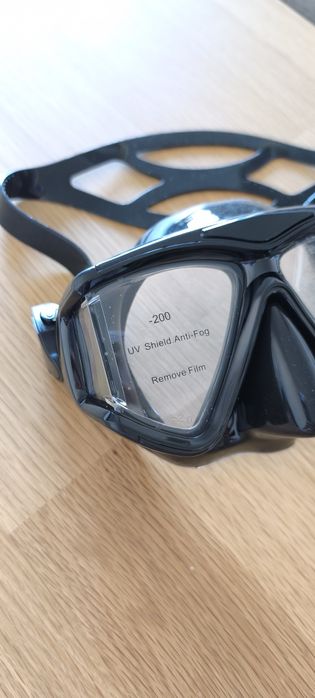 Máscara de mergulho/snorkeling com lentes -2.0 (nova)