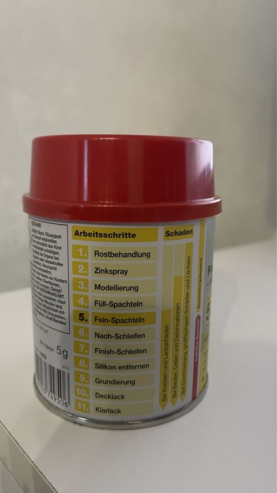 Автомобильная шпаклевка Nigrin