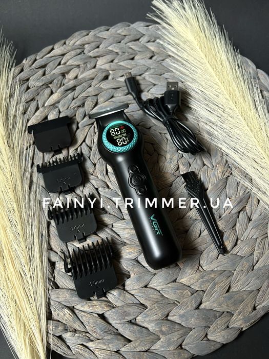 ‼️РОЗПРОДАЖ‼️Тример VGR BladePro з LED-підсвіткою для бороди та голови