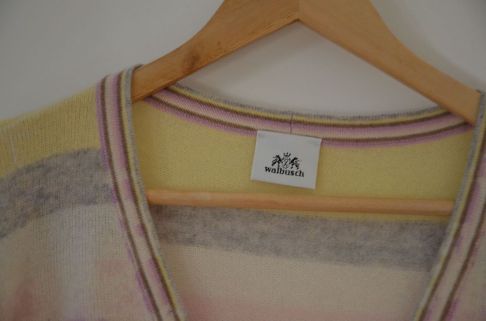 sweter 100% kaszmir r. 44/46 walbusch pasy