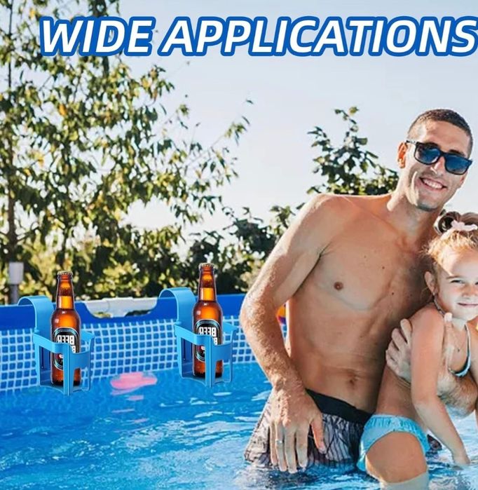 4 Uchwyty na napoje do basenu, wielofunkcyjne