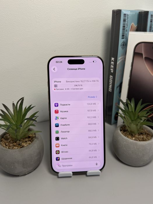 iPhone 16 Pro 256 GB/ Neverlock/ 91% АКБ/ Гарантія!