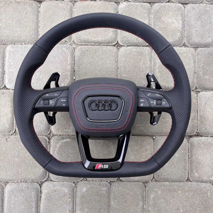 Руль Audi RS/S-line A3/A4/A5/A6/A7/A8/Q2/Q3/Q5/Q7/Q8 з підігрівом