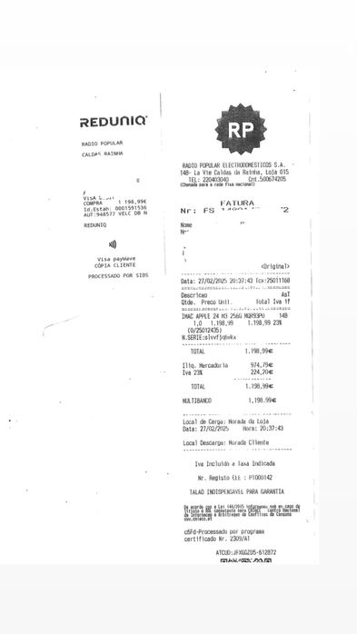 iMac Apple 24 M3 256G MOR93PO