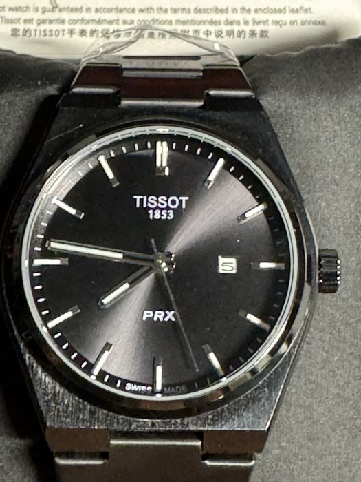 Чоловічий годинник Tissot PRX Full Black — Без передплат / Офіційний ФОП / Гарантія