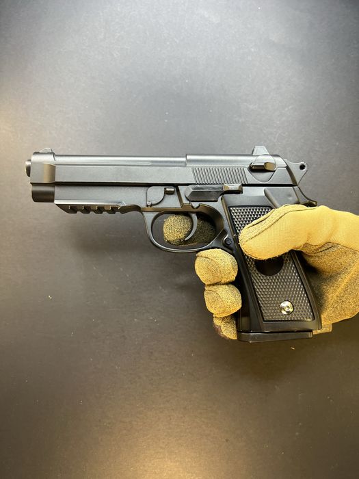 Металевий пістолет Beretta M9A3 FM - модель V22 чорний (іграшка)