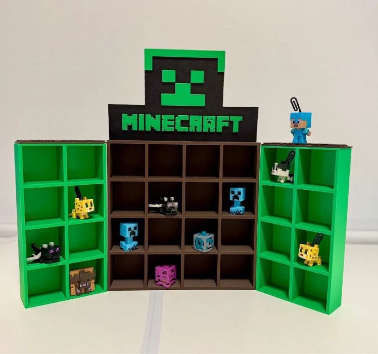 Стенд Minecraft ‼️Поличка для фігурок Kinder Майнкрафт Кіндер