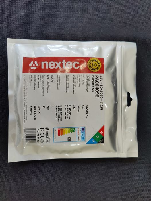 Taśma LED RGB Wielokolorowa Multicolor 5m 10mm 12V 7.2W/m NOWA