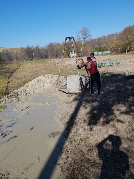 Копка колодцев,канализации.Чистка,углубление колодцев.Выкопать колодец