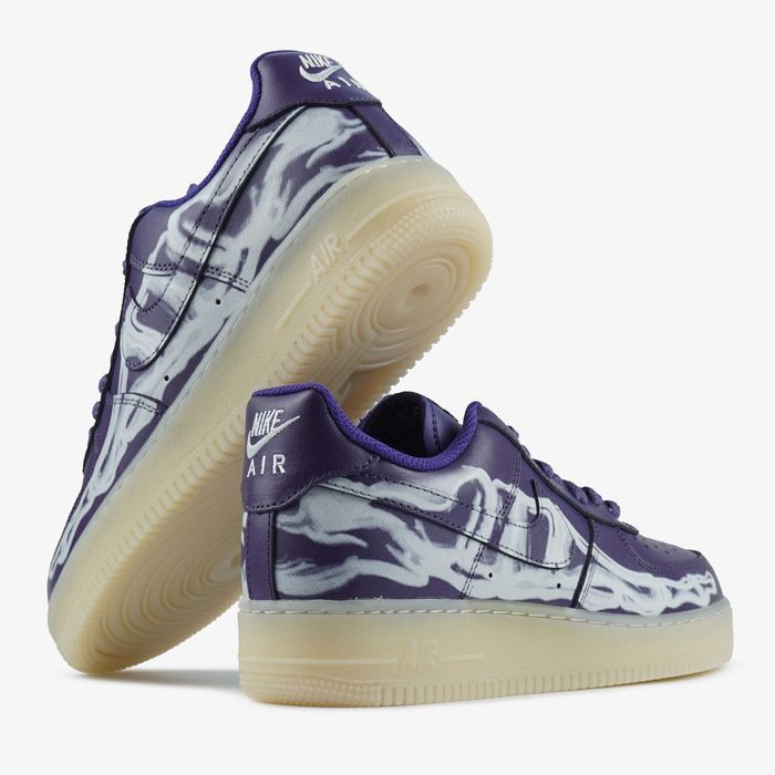 Мужские кроссовки Nike Air Force 1 Low Skeleton Purple. Размеры 40-45