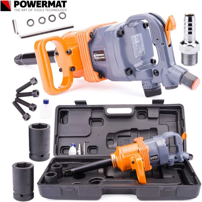 POWERMAT Klucz Pneumatyczny Udarowy Do Kół 4800 Nm Tir 1 Cal PM0804