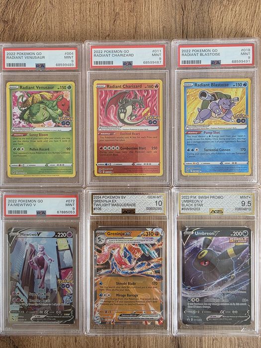 Cartas PSA Pokemon Avaliadas Graduadas